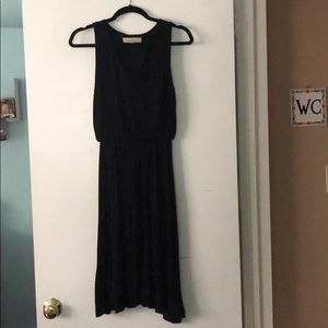 LOFT Black Midi Dress